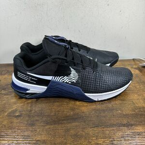 Nike Metcon 8 Black Blue Gym Training DV4382-001 Shoes White Men's Size 15